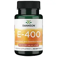 Витамин Е Swanson E-400 IU 60 sogtgels