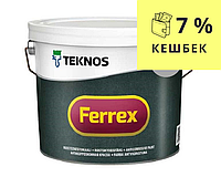 Эмаль алкидная TEKNOS FERREX антикоррозионная серая 3л