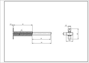 Щітки двигуна (2 шт) для пральної машини Bosch 154740, фото 2