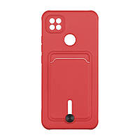 Чехол TPU Colorfull Pocket Card для Xiaomi Redmi 9C / 10A Цвет 14.Red