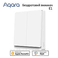 Бездротовий вимикач 2-кл Aqara E1 Wireless Switch Выключатель HomeKit