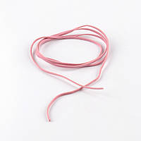 Шнур замша-флок розовый (1шт/1м) ширина 3мм, толщина 0,6мм (55302.013)