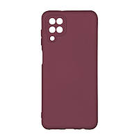 Чехол Silicone Cover Full Camera (A) для Samsung Galaxy A12 Цвет 42.Maroon