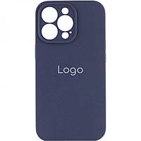 Чехол для iPhone 14 Pro Max Silicone Case Full Camera with Frame Цвет 08 Dark blue