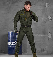Форма тактическая НГУ 3в1 (+футболка) хаки (S - XXXL) рип стоп Костюм военный мужской демисезонный