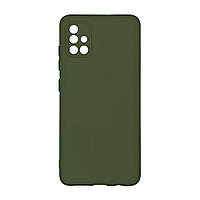 Чехол Silicone Cover Full Camera (A) для Samsung Galaxy A51 Цвет 71.Dark Green