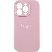 Чехол для iPhone 14 Pro Silicone Case Full Camera with Frame Цвет 81 Chalk Pink