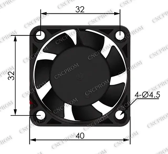 Вентилятор (кулер) YW04010012BH 40х40, 12V, 0.09 A (2 pin), фото 4