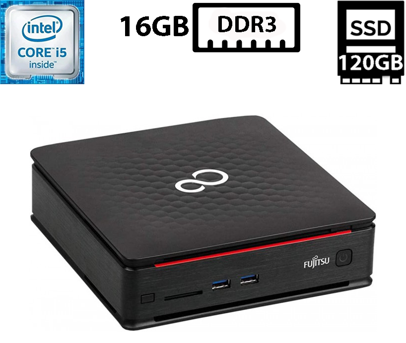 Комп'ютер Fujitsu Esprimo Q920/Core i5-4590T 2.00GHz/16GB DDR3/SSD 120GB/Intel HD Graphics Б/В