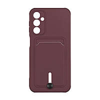 Чехол для Samsung Galaxy A24 4G TPU Colorfull Pocket Card Цвет 42 Maroon