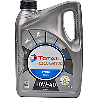 Моторна олива 10W-40 напівсинтетика Total Quartz Diesel 7000 (4 л) Total 203710