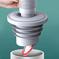 Універсальний сифон з магнітним клапаном для пральної або посудомийної машини DN50