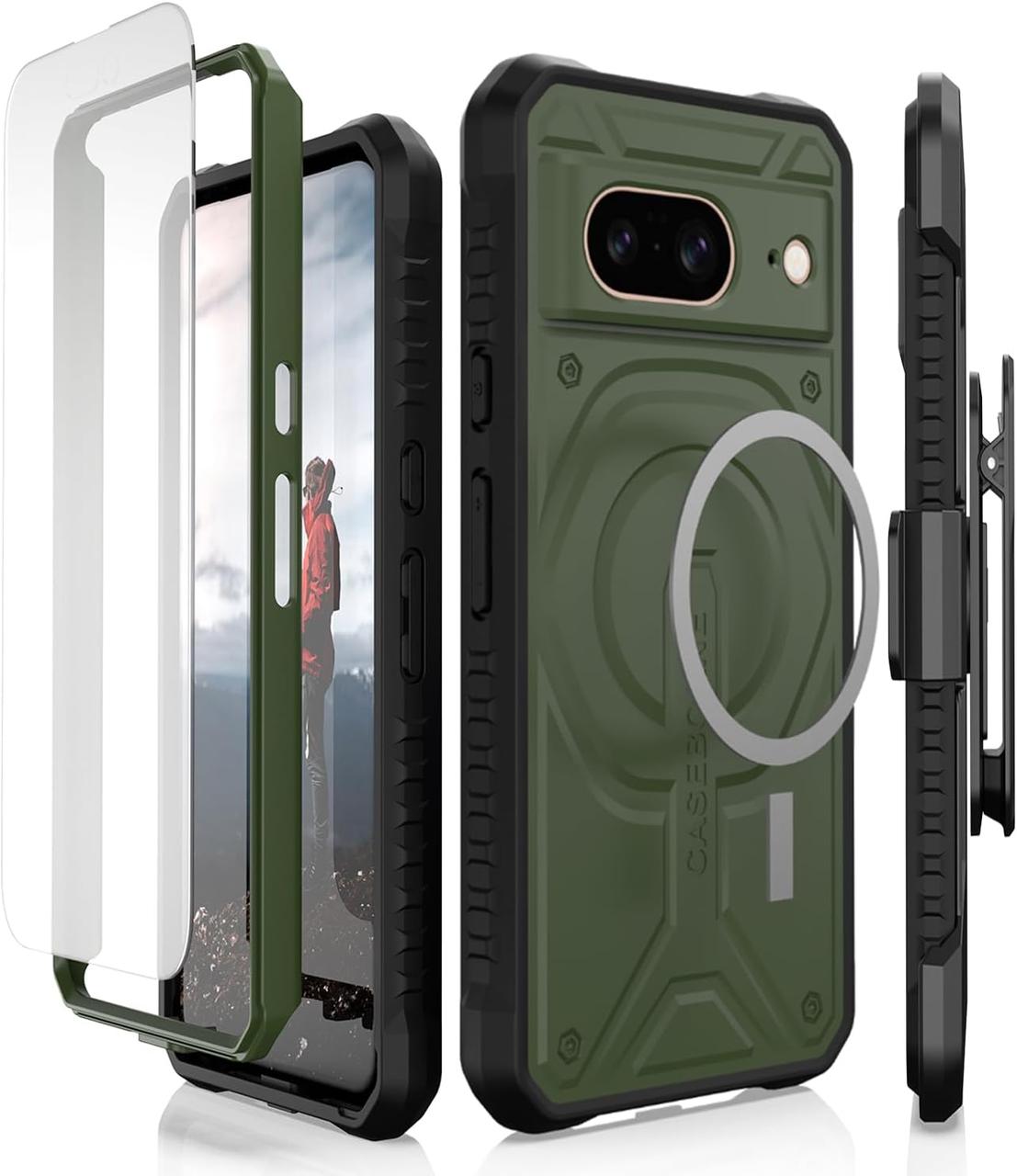 Чохол CaseBorne Green MagSafe для Google Pixel 8
