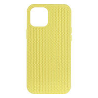 Чехол Silicone Knitted для iPhone 12 Pro Max Цвет 10, Lime
