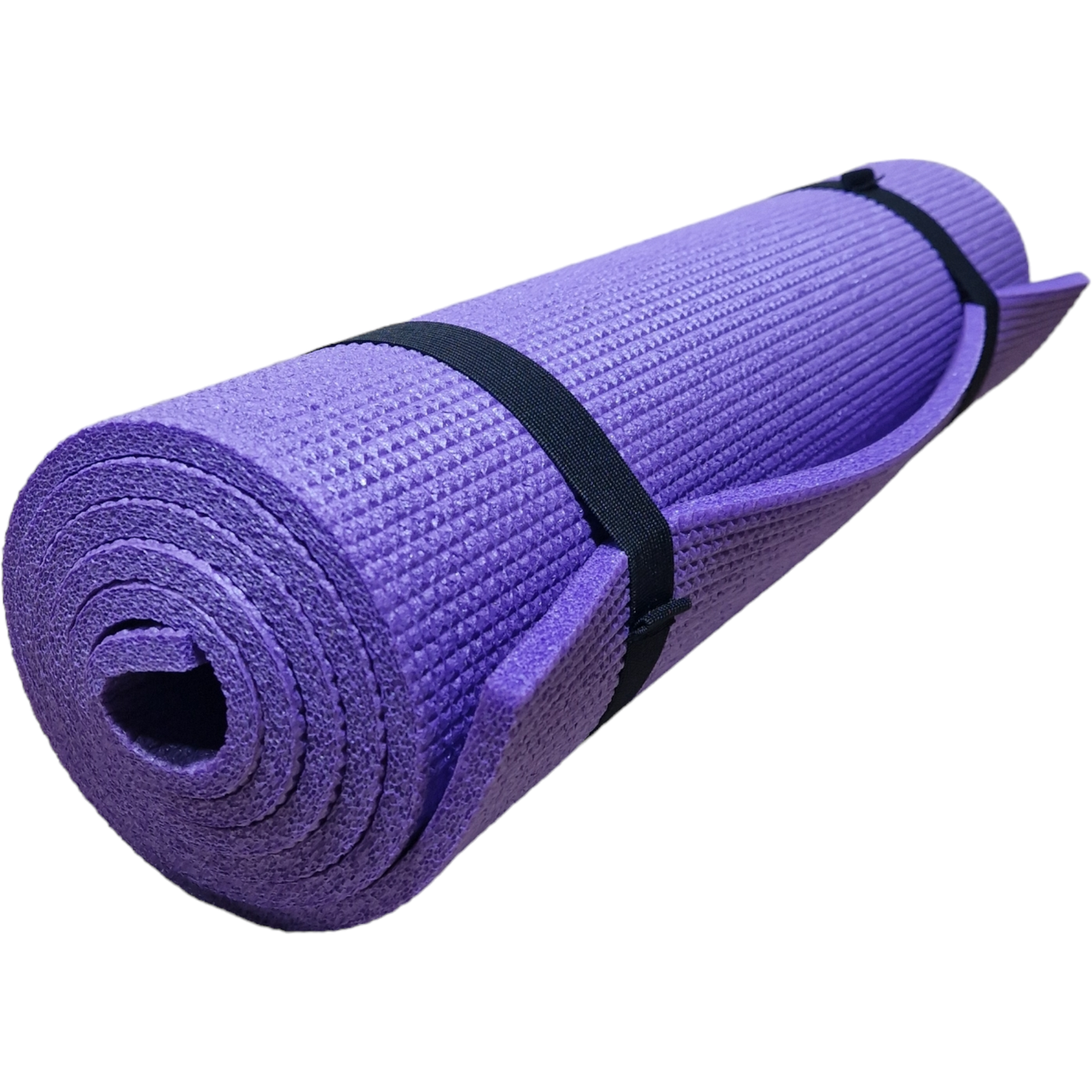 Коврик каремат для йоги и фитнеса 1500×500×8мм, "Аэробика", однослойный, фиолетовый - фото 1 - id-p2119253114