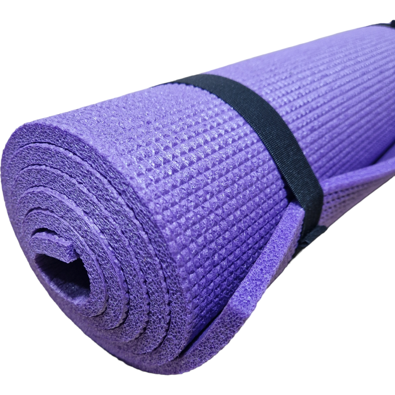 Коврик каремат для йоги и фитнеса 1500×500×8мм, "Аэробика", однослойный, фиолетовый - фото 3 - id-p2119253114
