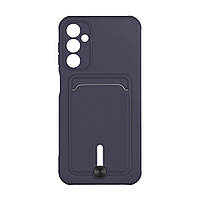 Чехол TPU Colorfull Pocket Card для Samsung Galaxy A24 4G Цвет 08.Dark blue