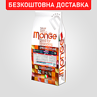 Сухой корм Monge Dog Bwild Low Grain для взрослых собак всех пород с олениной, 15кг