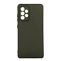 Чехол Silicone Cover Full Camera (A) для Samsung Galaxy A52 4G / A52 5G Цвет 71.Dark Green