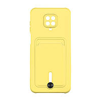 Чехол TPU Colorfull Pocket Card для Xiaomi Redmi Note 9s / Note 9 Pro / Note 9 Pro Max Цвет 04.Yellow