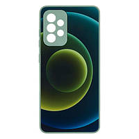 Чехол Glass TPU Prism Circles for Samsung Galaxy A52 4G Цвет 3, Green-Blue