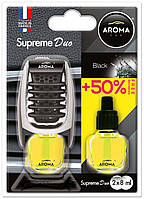 Ароматизатор Aroma Car Supreme Duo Slim Black, 7мл