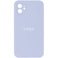 Чехол для iPhone 12 Silicone Case Full Camera with Frame Цвет 05 Lilac