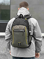 Школьный рюкзак Рюкзак для ноутбука Спортивный рюкзак Черный с коричневым