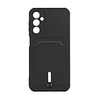 Чехол для Samsung Galaxy A24 4G TPU Colorfull Pocket Card Цвет 18 Black