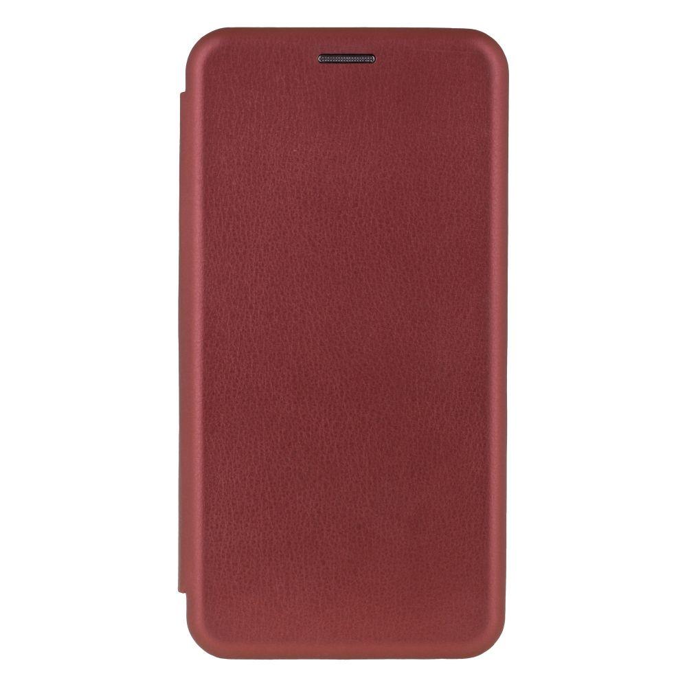 Чехол-книжка кожа для Xiaomi Redmi 5 Цвет Бордовый - фото 1 - id-p2119226354