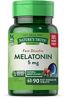 Melatonin Sleep 5 mg (90 tablets natural berry)