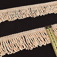 Бахрома шторная шнур 6 см персиковая (60013.006)