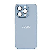 Чехол для Iphone 15 Pro Max AG-Glass Matte Camera Lens with Magsafe Цвет Sierra Blue