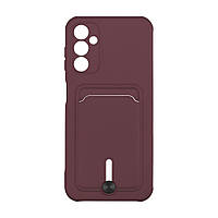 Чехол для Samsung Galaxy A14 4G для Samsung Galaxy A14 5G TPU Colorfull Pocket Card Цвет 42 Maroon