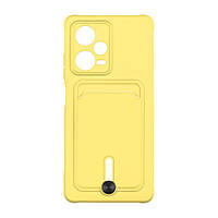 Чехол для Xiaomi Redmi Note 12 Pro plus 5G TPU Colorfull Pocket Card Цвет 04 Yellow