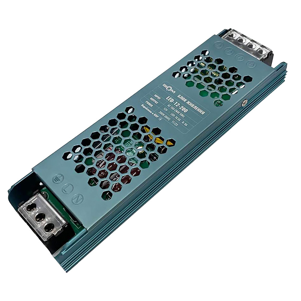 Блок питания Biom 200W 12V 16.5A IP20 LED-12-200 23437 - фото 1 - id-p2119173603