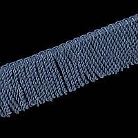 Бахрома шторная шнур витой 8см синяя (60033.002)