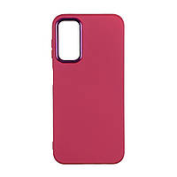 Чехол для Samsung Galaxy A14 4G для Samsung Galaxy A14 5G Silicone Cover Metal frame AA Цвет 42 Maroon