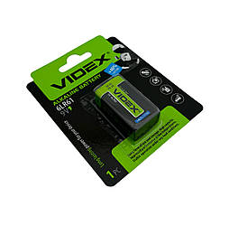 Крона калюжна (6LR61), Videx Excellent, 1 шт., 9V,