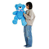 Мягкая игрушка "Медвежонок" (из текстиля, синтепоновый наполнитель, высота 1м) В39527 Голубой