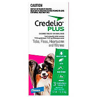Протипаразитарні жувальні таблетки Кределіо Плюс від бліх, кліщів та гельмінтів для собак вагою 2,8-5,5 кг
