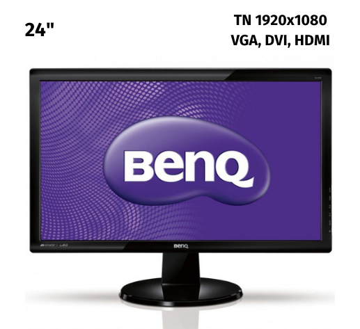 Монітор 24” Benq G2420HD/TN 1920x1080 Full HD/DVI, VGA, HDMI Б/В