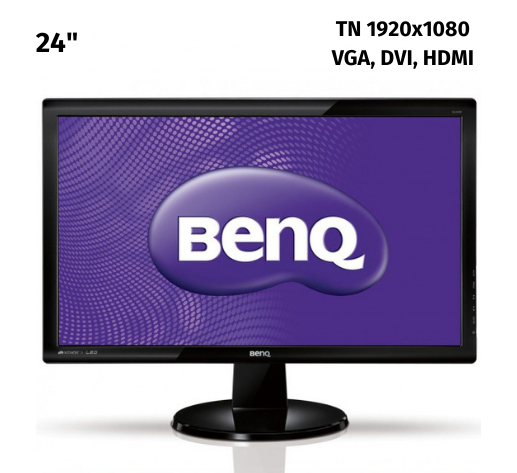 Монітор BENQ 24” GL2450-B/TN FHD 1920x1080 LED/DVI, VGA, HDMI