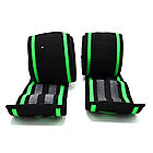 Бинти на коліна MadMax MFA-299 Non slide & slip knee wraps 2.0m Black/Green, фото 10