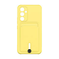 Чехол для Samsung Galaxy A54 5G TPU Colorfull Pocket Card Цвет 04 Yellow