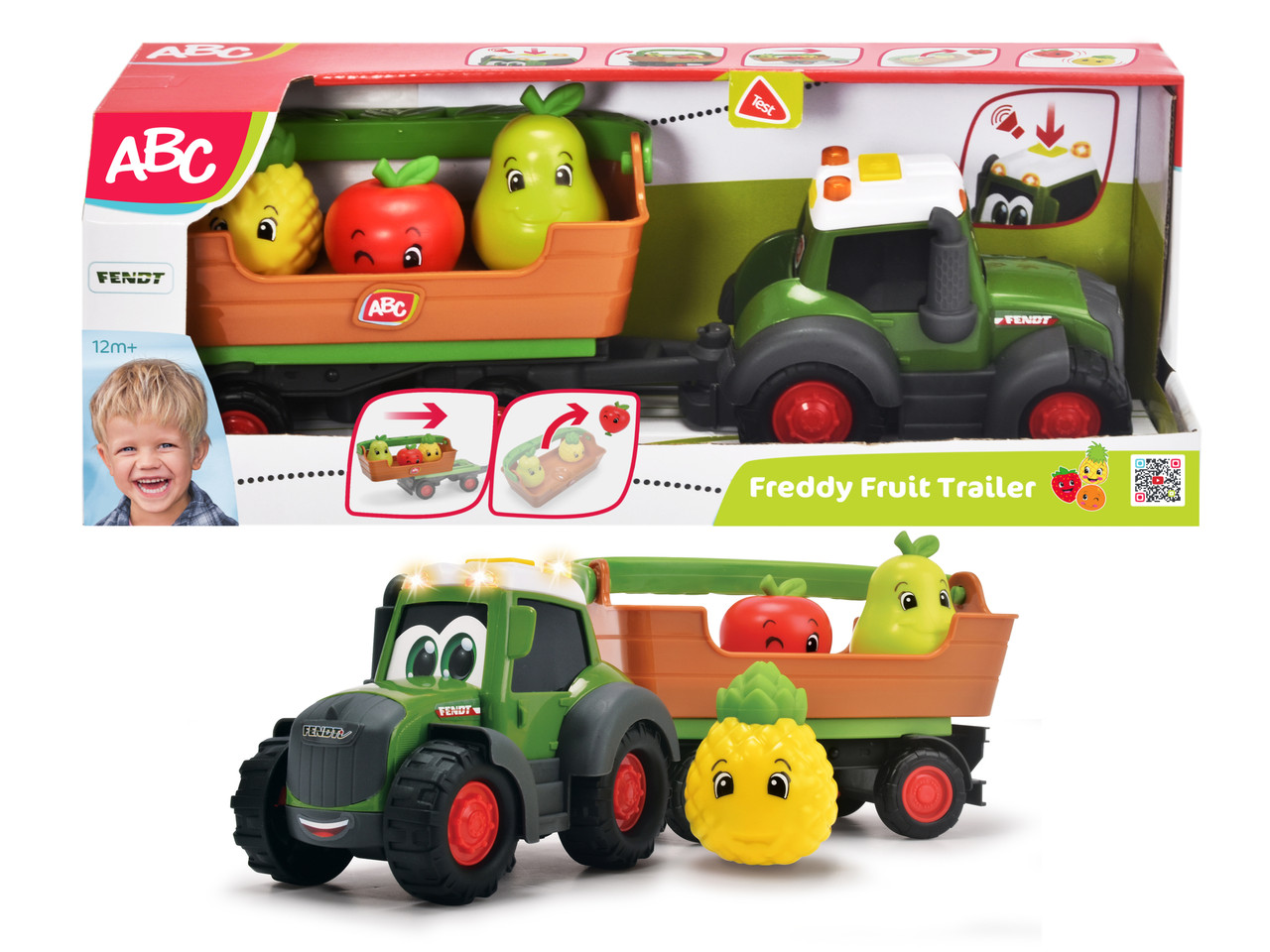 Фермерський трактор ABC Фредді з фруктами Dickie Toys 4115006
