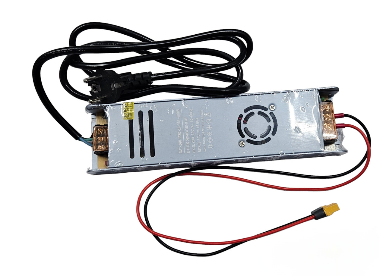 Блок живлення AVATON AVT-400-24V-16.67A  (24V/16.66A/400W) з проводами