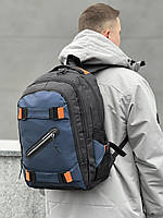Школьный рюкзак Рюкзак для ноутбука Спортивный рюкзак Черный с синим