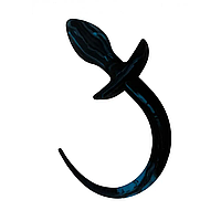 Анальний купор із хвостиком синій, 3,5*28 см