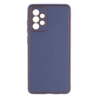 Чехол Leather Gold with Frame without Logo для Samsung A72 4G Цвет 4, Gray Lilac